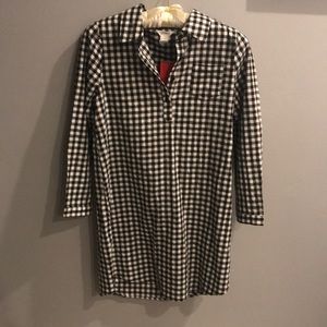 Forever 21 black and white gingham dress.